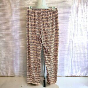 Mayfair ladies brown animal leopard printed spandex blend leggings size Small